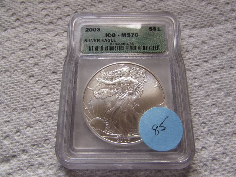 2003 SILVER AMERICAN EAGLE, BU