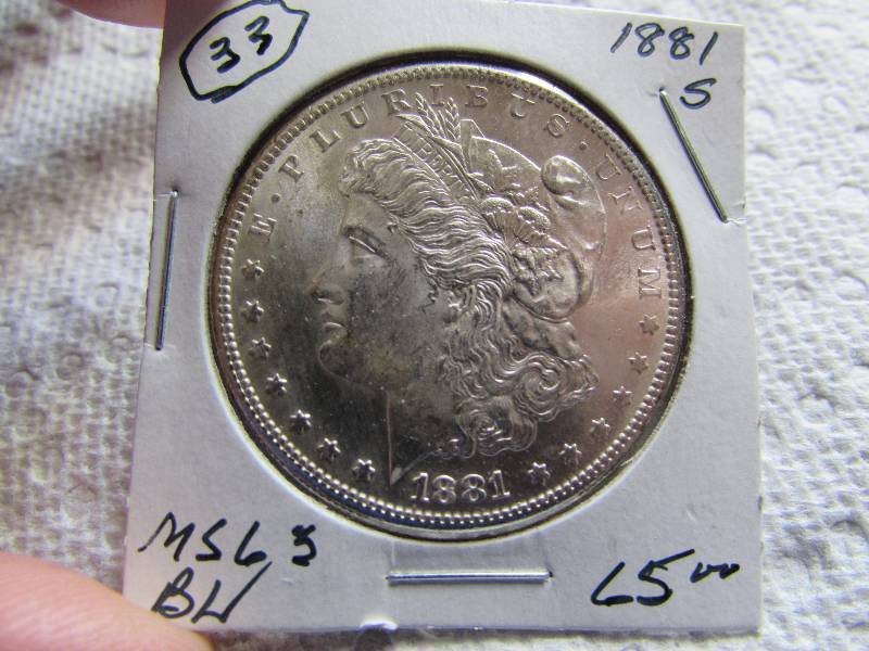 1881 S MORGAN SILVER DOLLAR