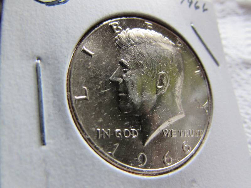 1966 KENNEDY SILVER HALF - BU