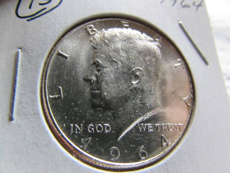 1964 KENNEDY SILVER HALF - BU