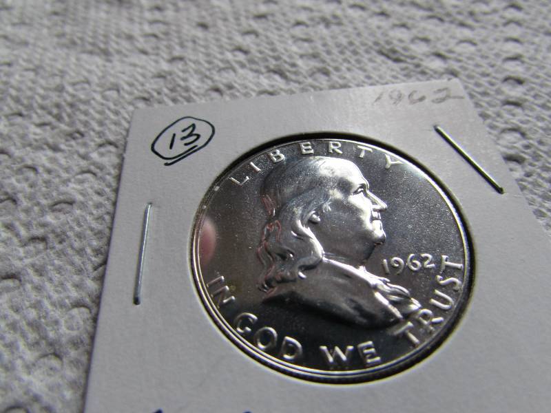 1962 FRANKLIN SILVER HALF - PROOF