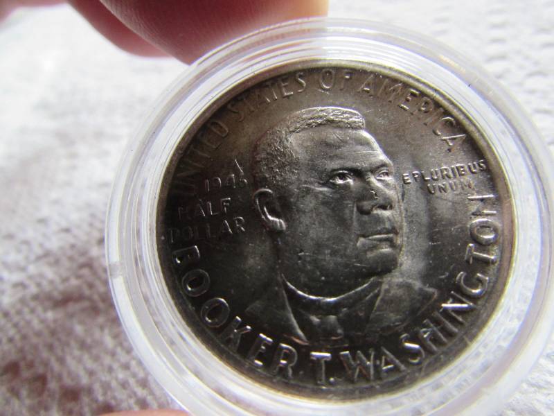 1946 BOOKER T WASHINGTON COMMEMORATIVE SILVER HALF - BU