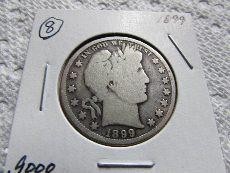 1899 BARBER SILVER HALF