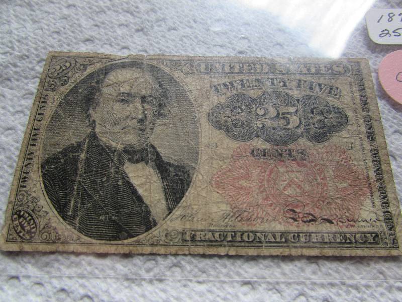 1874 25 CENT US FRACTIONAL CURRENCY