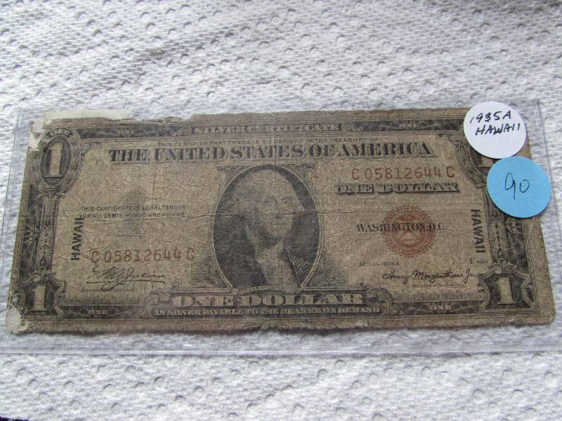 1935A $1 SILVER CERTIFICATE - HAWAII NOTE