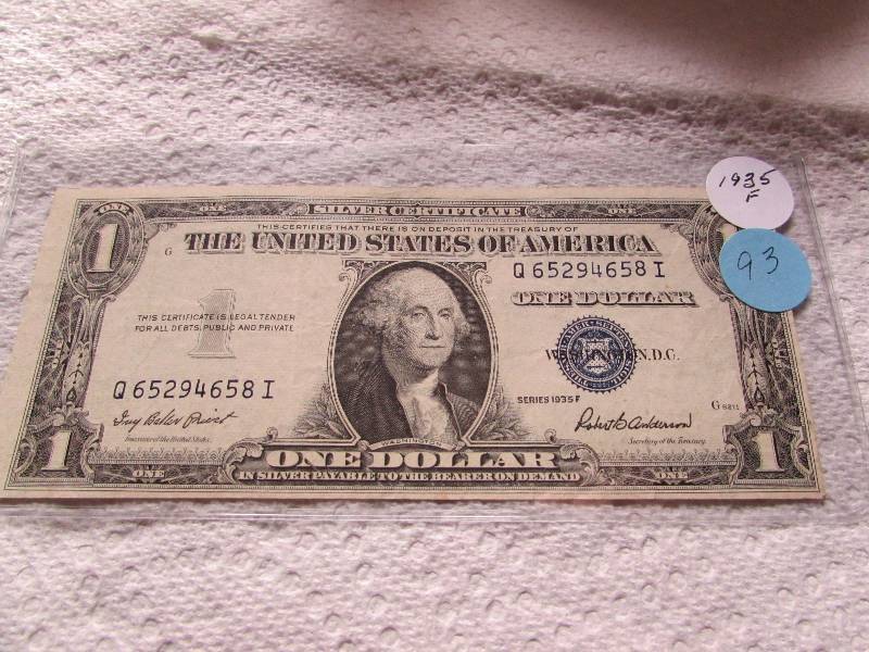 1935 F $1 SILVER CERTIFICATE