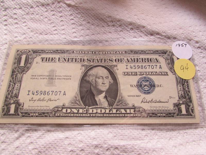 1957 $1 SILVER CERTIFICATE - UNCIRCULATED