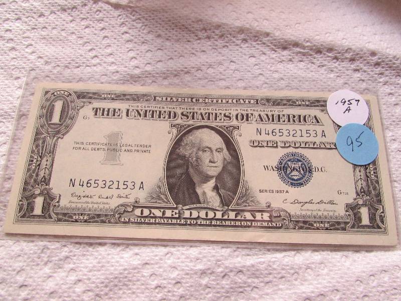 1957 A $1 SILVER CERTIFICATE - UNCIRCULATED