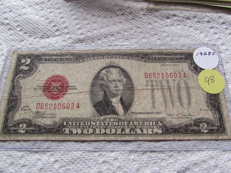 1928 F $2 RED SEAL