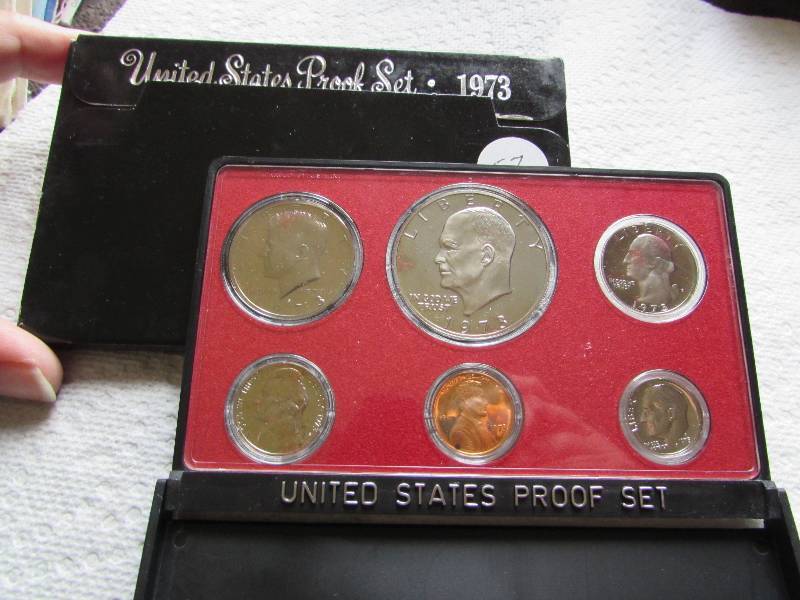 1973 PROOF SET, W IKE DOLLAR