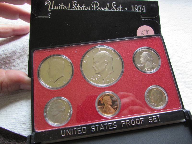 1974 PROOF SET, W IKE DOLLAR