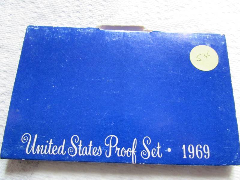 1969 S PROOF SET, W SILVER HALF