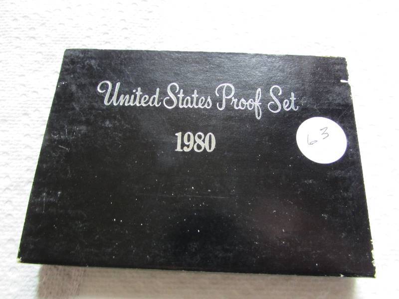 1980 PROOF SET, W SBA DOLLAR