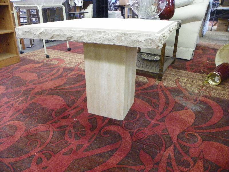 lot 69 image: 2 piece rock side table