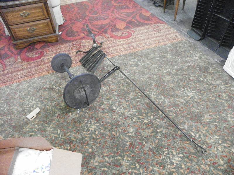 lot 76 image: Ash tray stand and hall treecoat rack stand