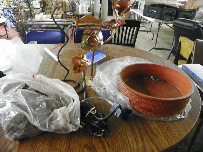 lot 147 image: water feature, water pump, bowl