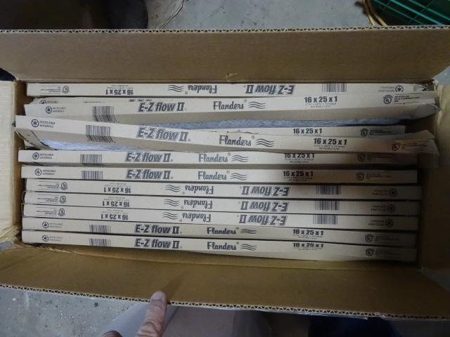 NEW Qty 12 Flanders 16x25x1 Furnace Filters