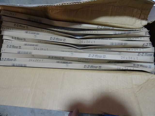 NEW Qty 12 Flanders 24x24x1furnace filters some crushed