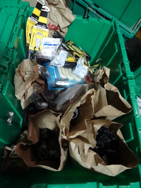 NEW Entire Bin incl. Electrical Connectors, Conduit Connectors, Klein Tool Bottle Openers, Lamp Sockets, MUCH MORE. Green Bin Not Included