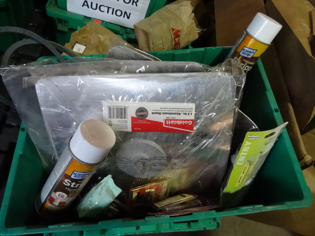NEW LOT ENTIRE BIN 2 in Check Valve, V Belts, Spray Stripper, Mudding Hawks  MUCH MORE. Green Bin Not Included