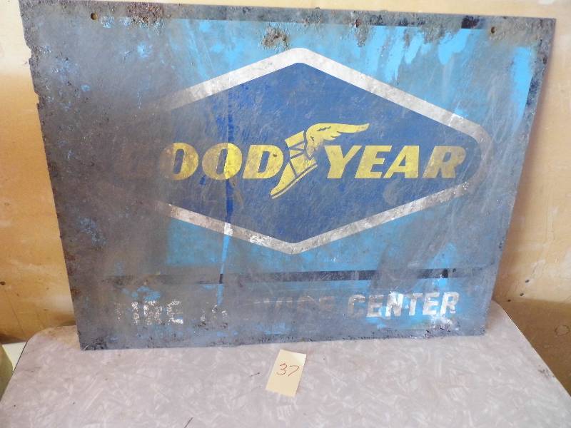 Metal GoodYear Sign