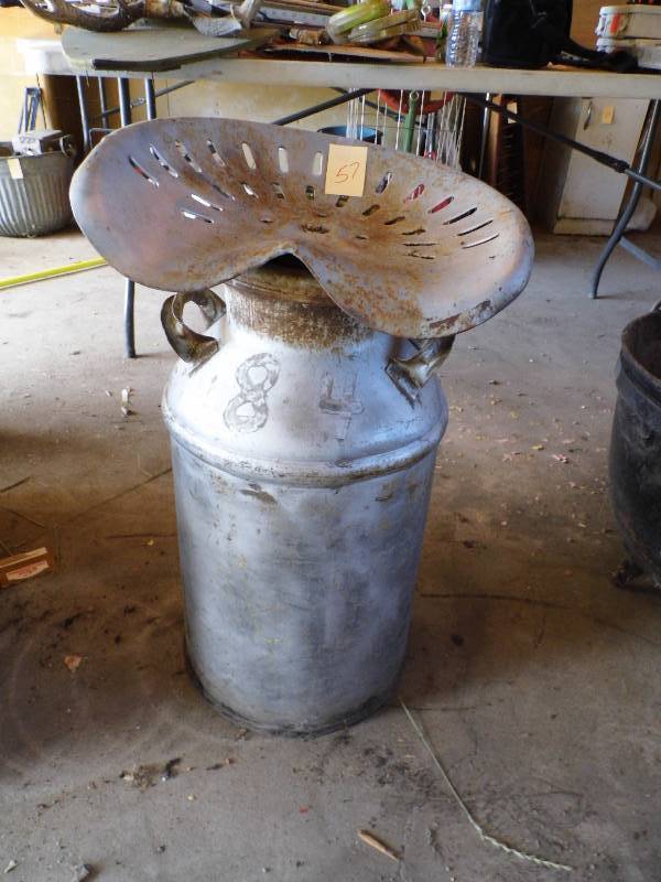 Cream Can w Seat