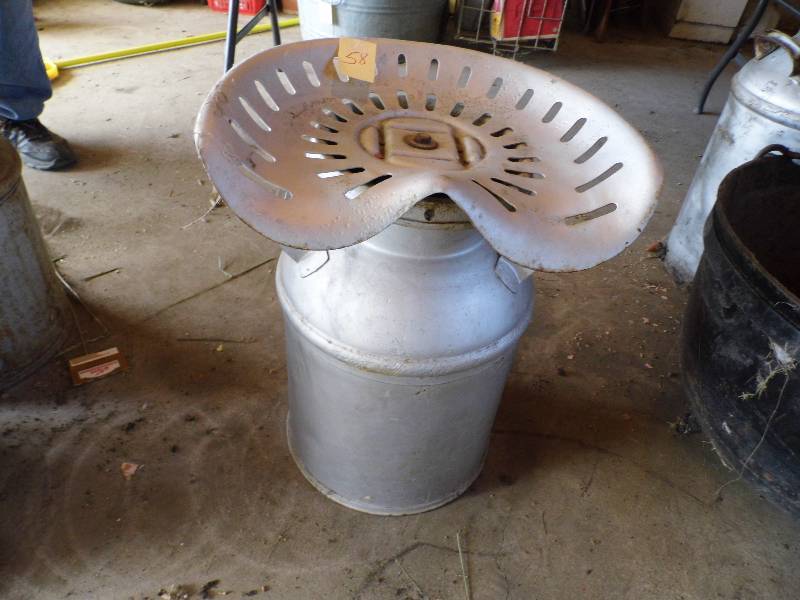 Cream Can w Seat
