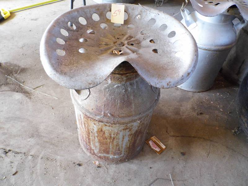 Cream Can w Seat
