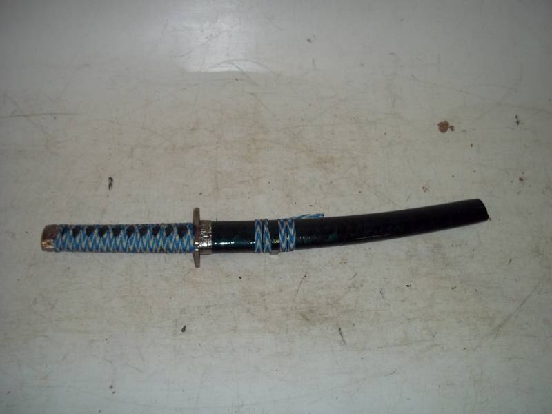 Green and blue samari sword 11