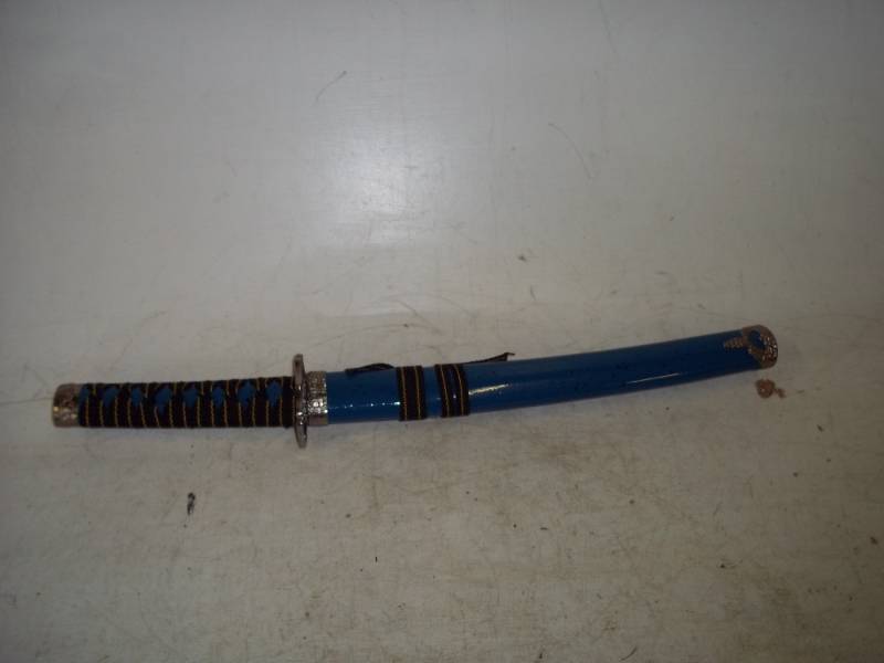 Blue and black samari sword 11