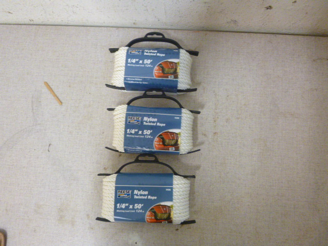 lot 42 image: 3 Spools of Reese Nylon Twisted Rope