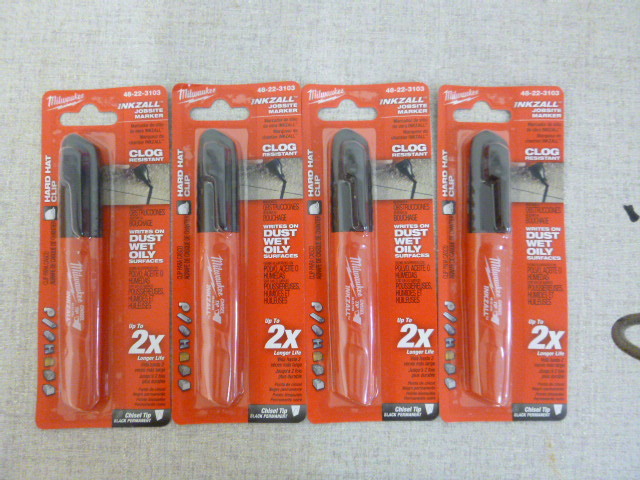 lot 117 image: 4 Milwaukee Inkzall Jobsite Markers