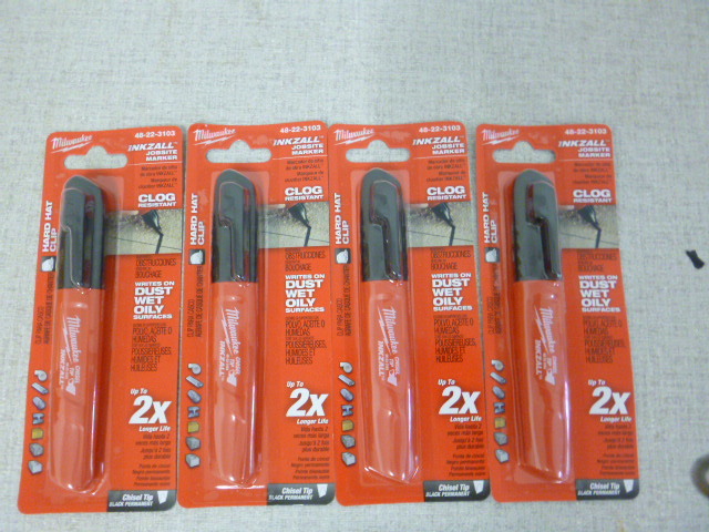 lot 118 image: 4 Milwaukee Inkzall Jobsite Markers