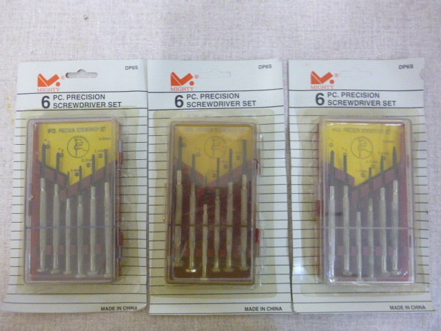 lot 139 image: 3 Packs of Might Precision Screwdriver Sets