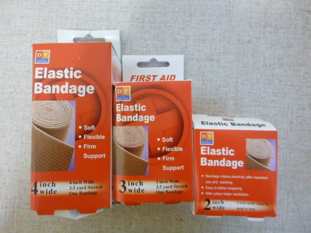 lot 150 image: 3 Boxes of First Aid Elastic Bandages