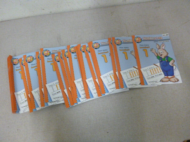 lot 167 image: 24 Numbers 1-12 Kindergarten Workbooks