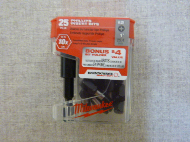 lot 174 image: Milwaukee Phillips Insert Bits