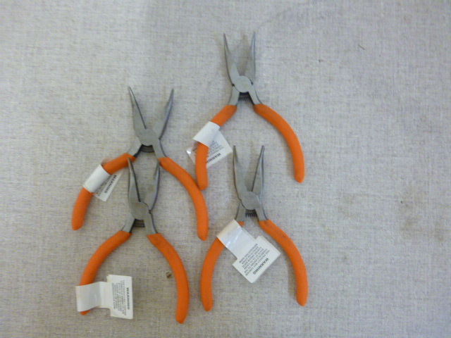 lot 190 image: 4 Bent Nose Pliers