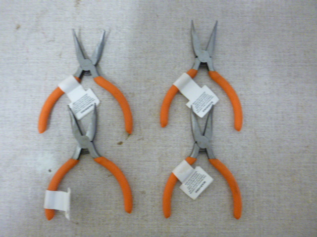 lot 191 image: 4 Bent Nose Pliers