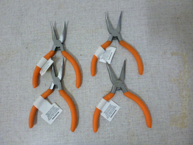 lot 192 image: 4 Bent Nose Pliers
