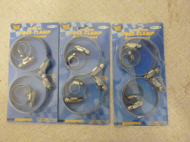 lot 195 image: 6 Packs of Road Pro Hose Clamps
