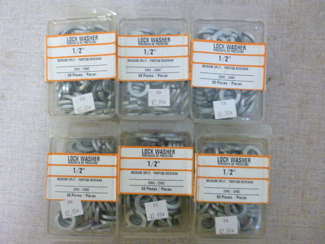 lot 220 image: 6 Packs of 12 Lock Washers