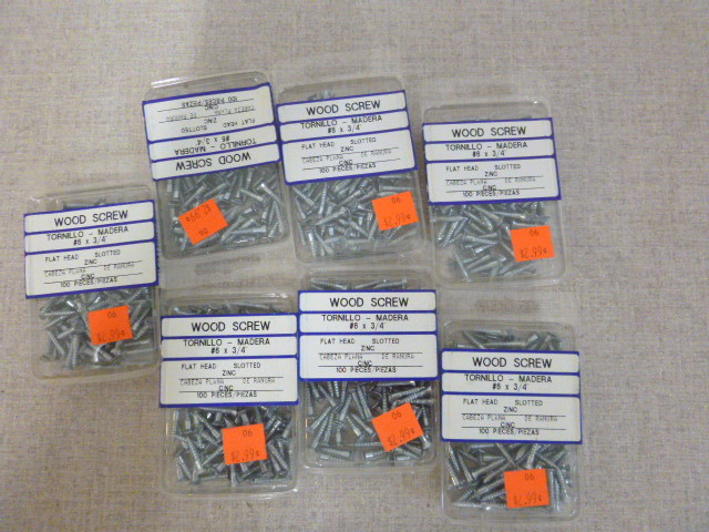 lot 222 image: 7 Packs of Wood Screws