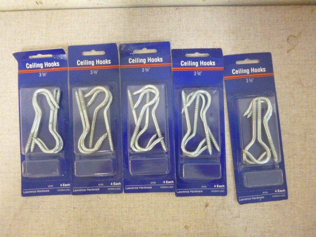 lot 223 image: 5 Packs of Ceiling Hooks