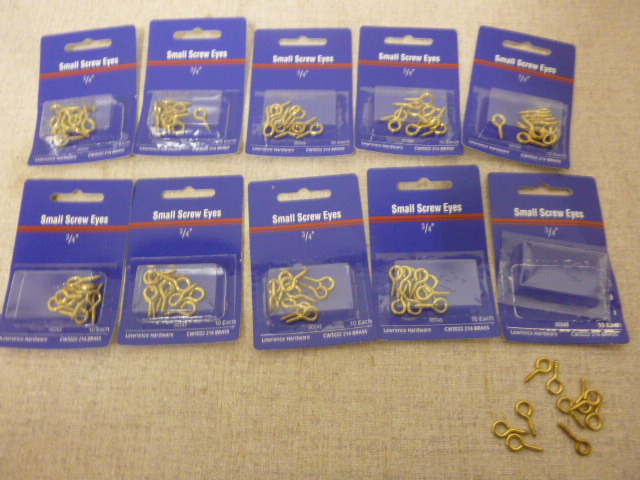 lot 226 image: 10 Packs of Small Screw Eyes