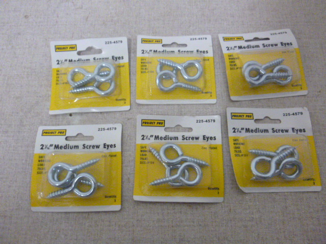 lot 228 image: 6 Packs of Project Pro Screw Eyes