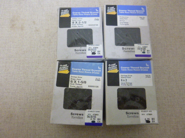 lot 229 image: 4 Boxes of Course Tread Drywall Screws