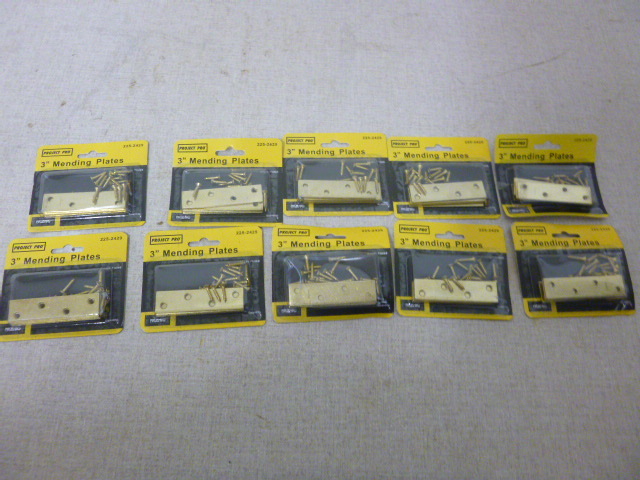 lot 232 image: 10 Packs of Project Pro 3 Mending Plates