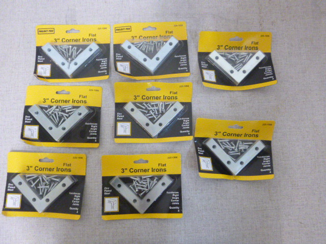 lot 237 image: 8 Packs of Project Pro 3 Flat Corner Irons