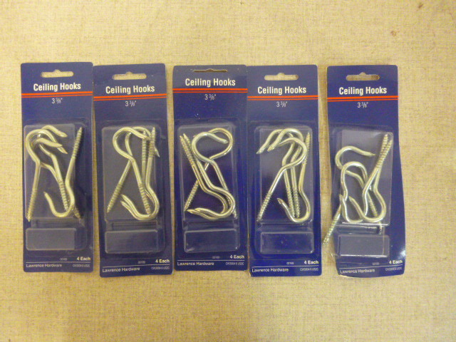 lot 240 image: 5 Packs of Ceiling Hooks